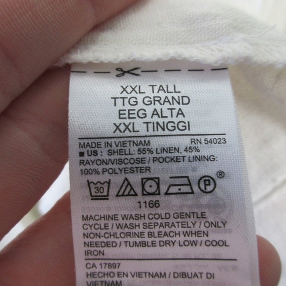 Old Navy Oversized Blazer Women XXL Ivory Linen Coastal Grandma Beach Casual 512 - Picture 4 of 12